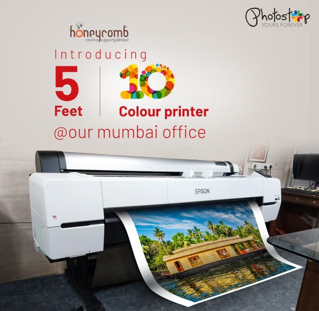 The Mumbai branch has just installed a 10-color canvas printing machine!